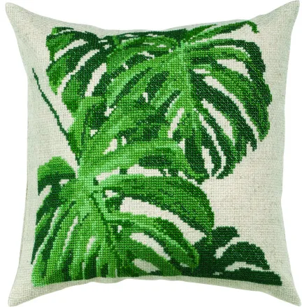 Permin Stickset Monstera 40x40cm