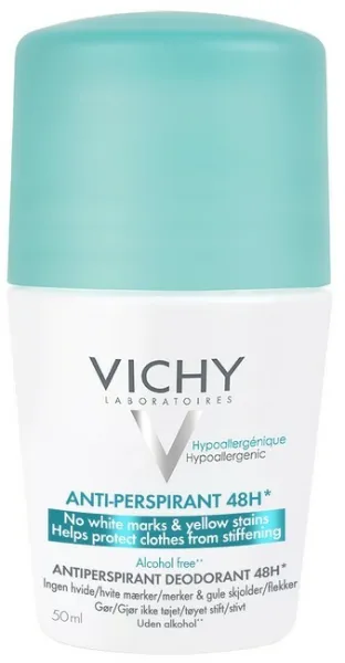 Vichy - Anti-Trace Antiperspirant Deodorant Roll On 48H - 50 ml