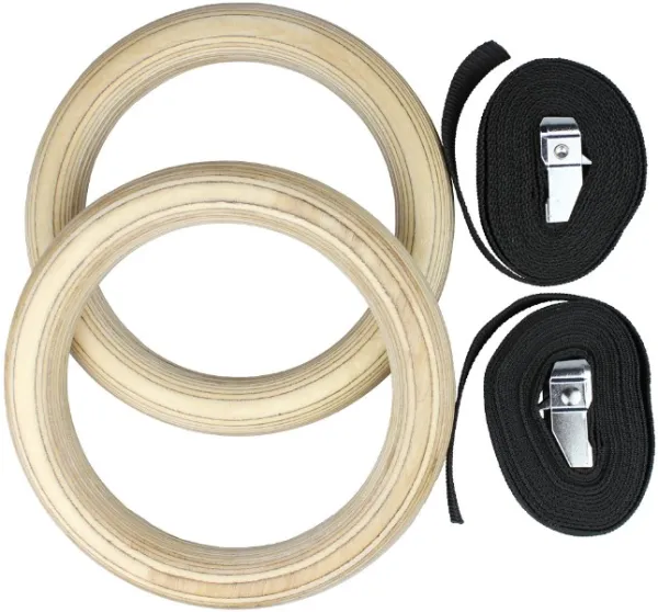 Odin Crossfit Pro Gymnastikringe Holz 33mm