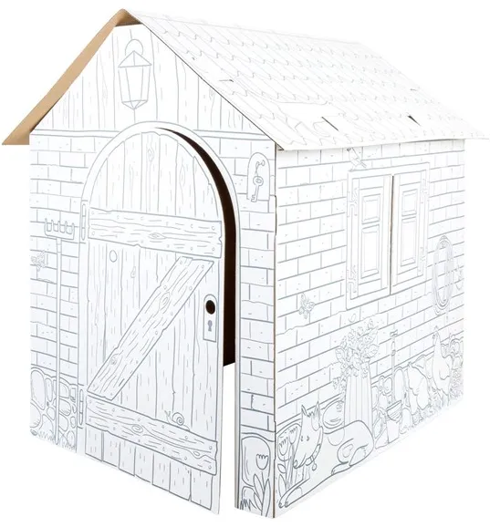 Small Foot - Pappspielhaus Bauernhof 87x71x88cm