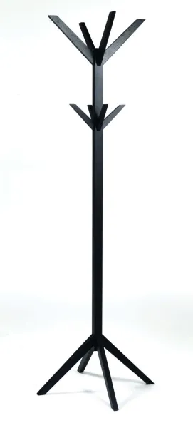 ROWICO Confetti Garderobenständer - schwarz lackierte Eiche